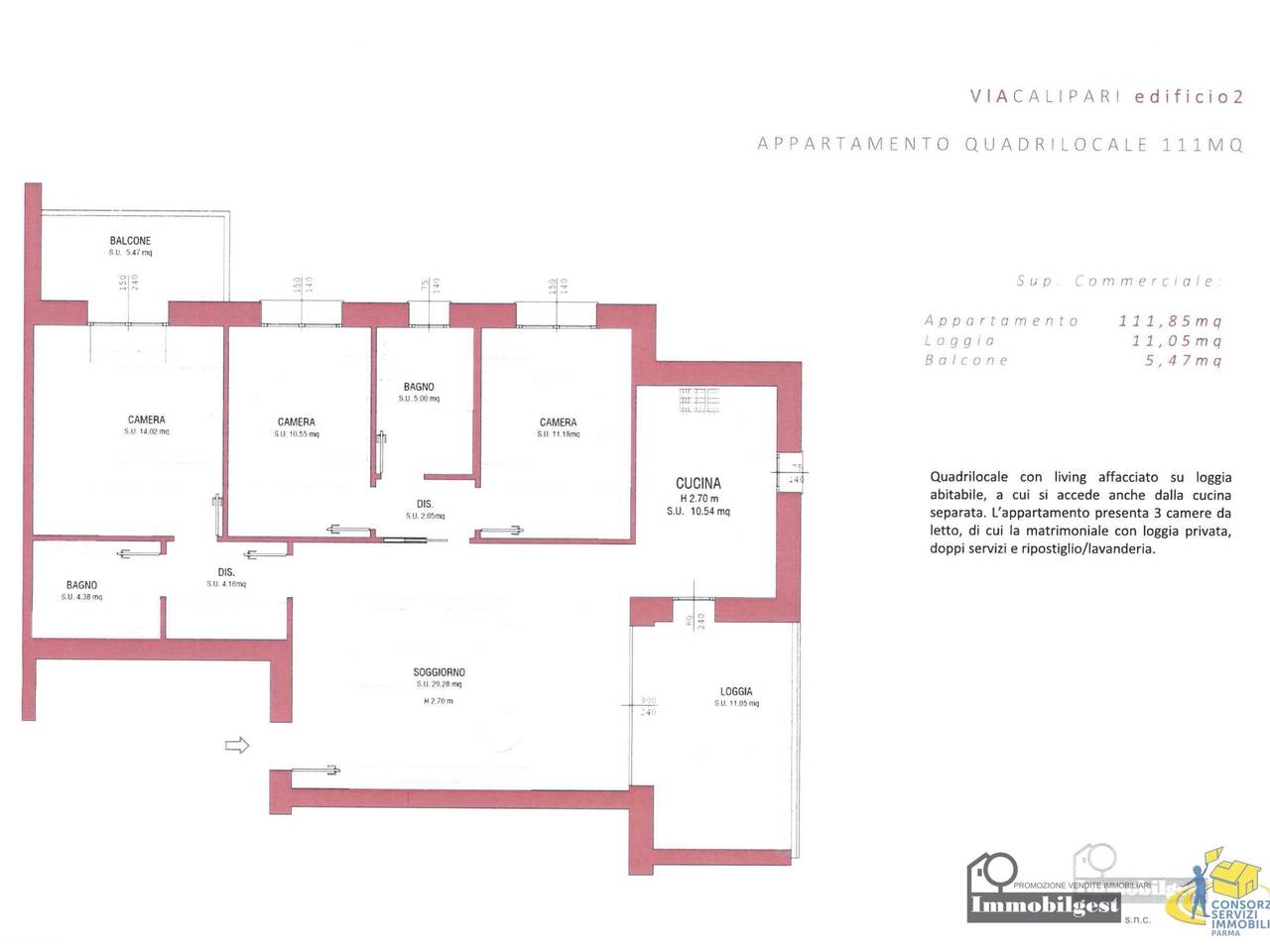 appartamento in vendita a Parma in zona Molinetto