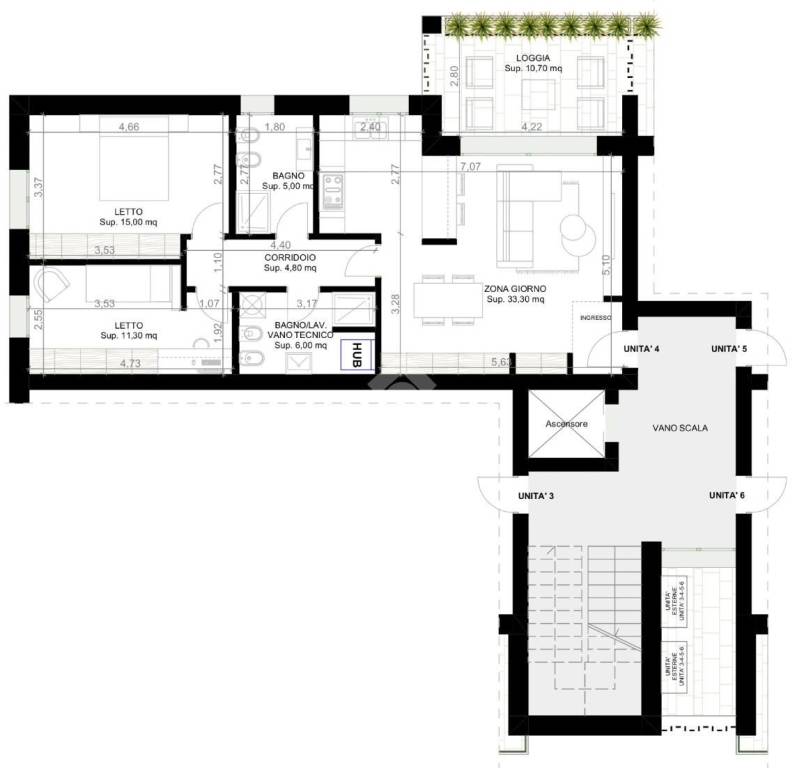 appartamento in vendita a Traversetolo