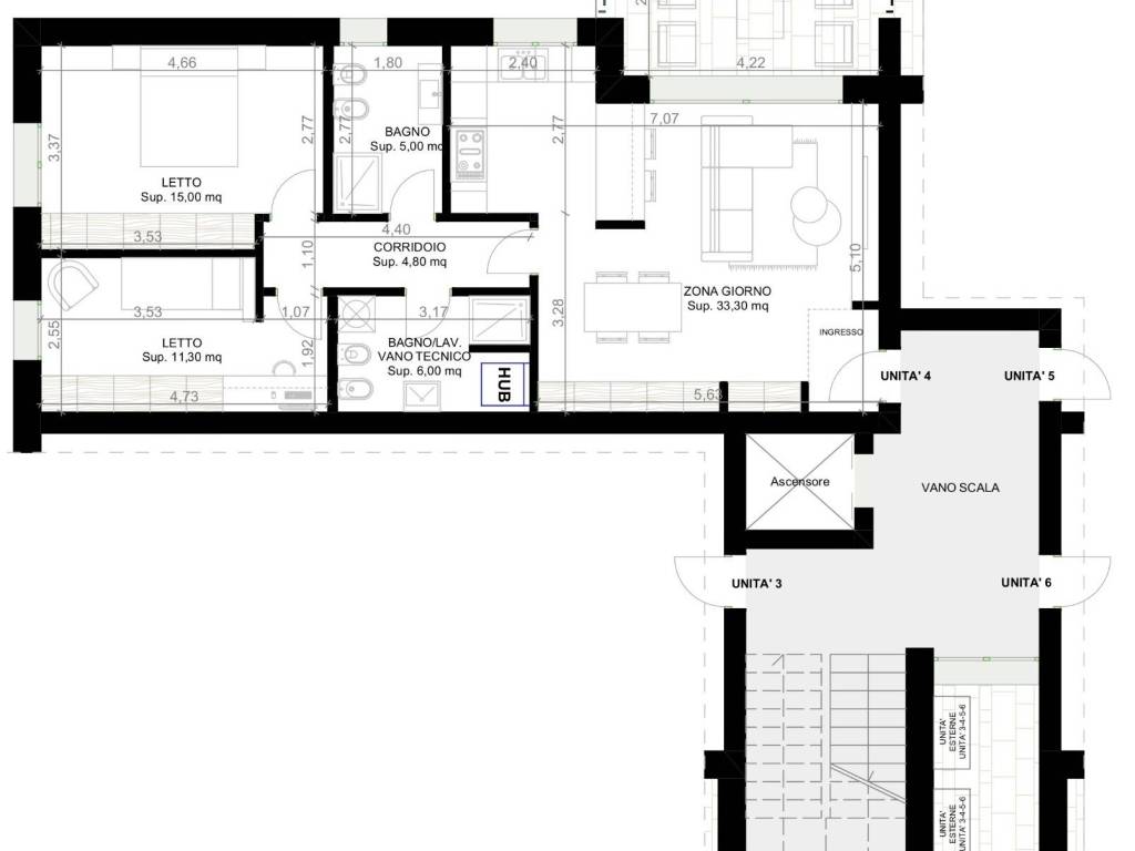 appartamento in vendita a Traversetolo