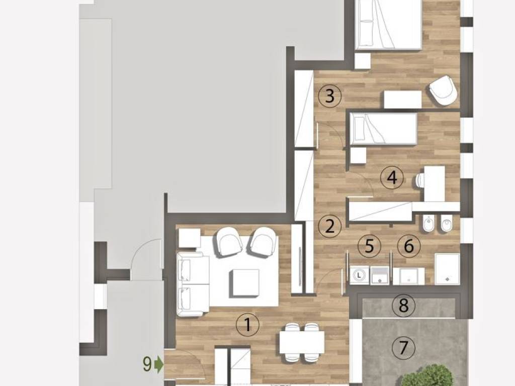 appartamento in vendita a Sorbolo Mezzani in zona Sorbolo