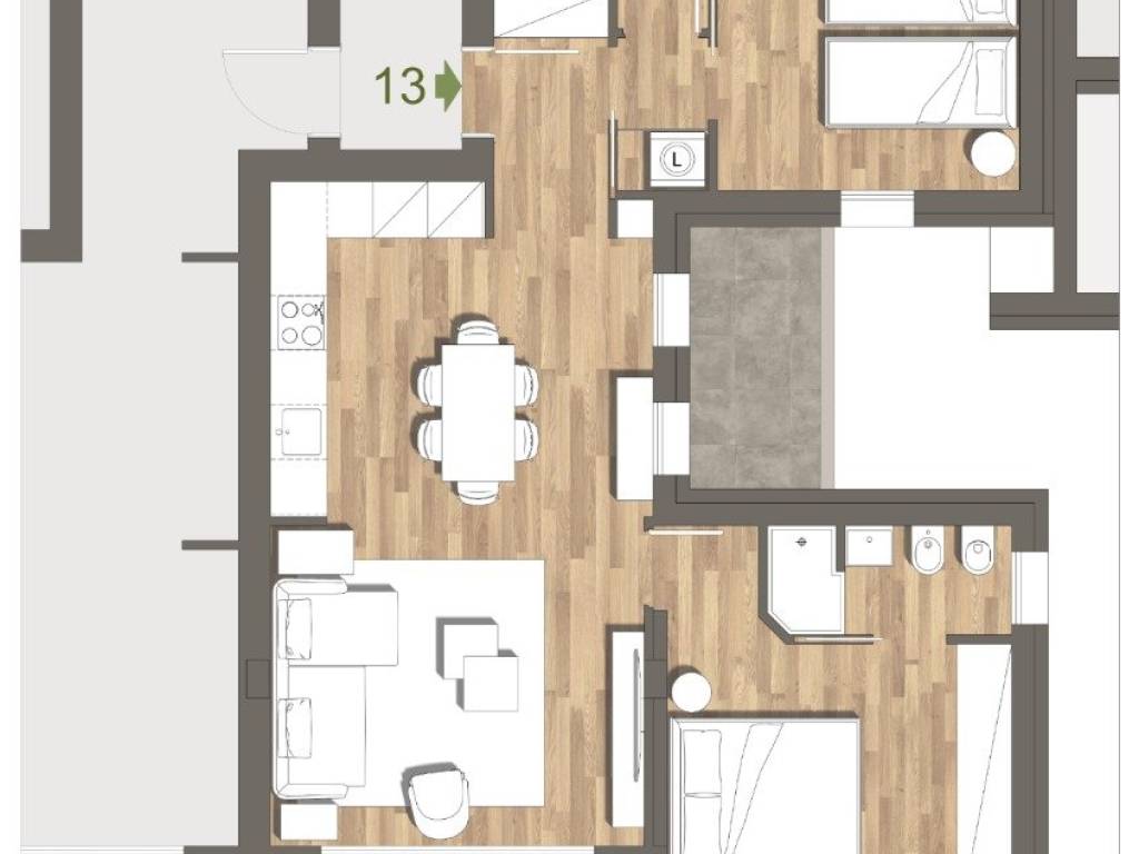 appartamento in vendita a Sorbolo Mezzani