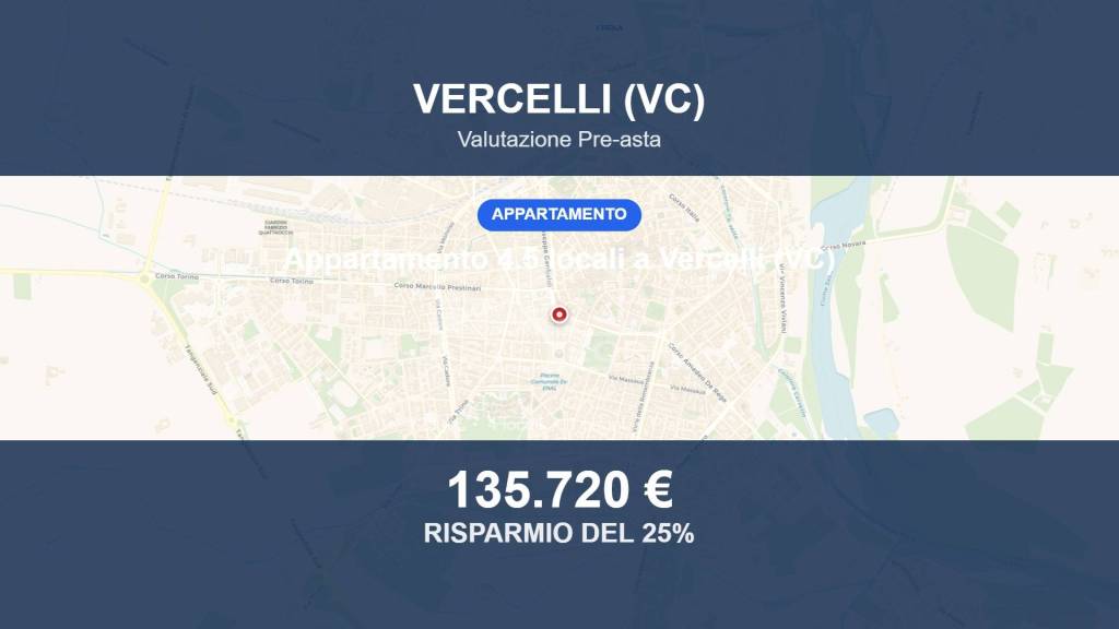 appartamento in vendita a Vercelli