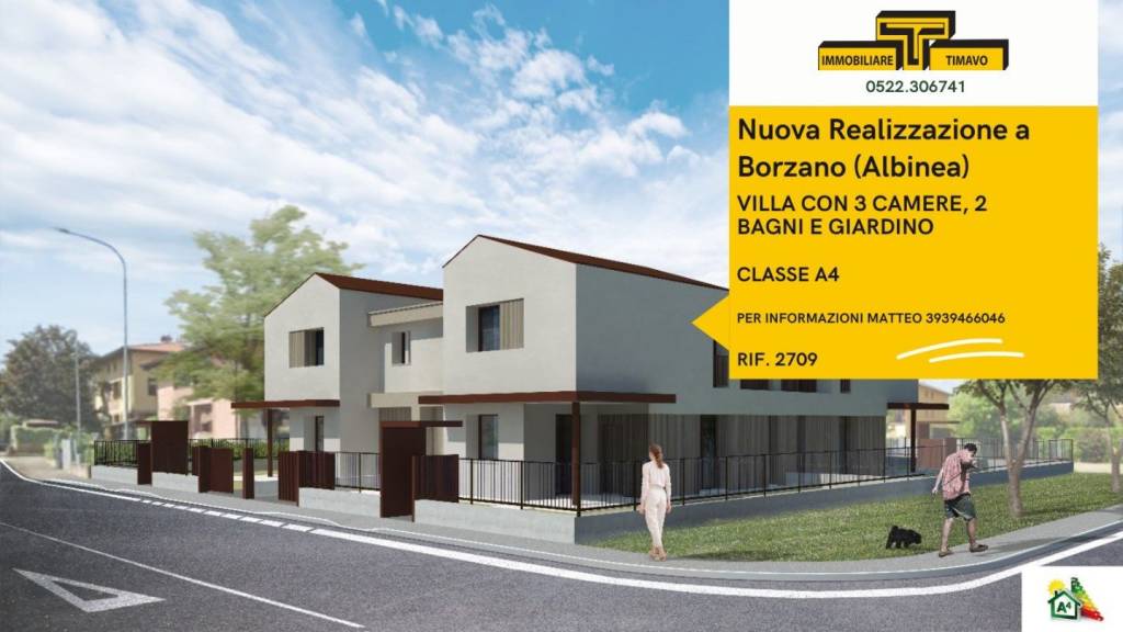 appartamento in vendita ad Albinea in zona Borzano
