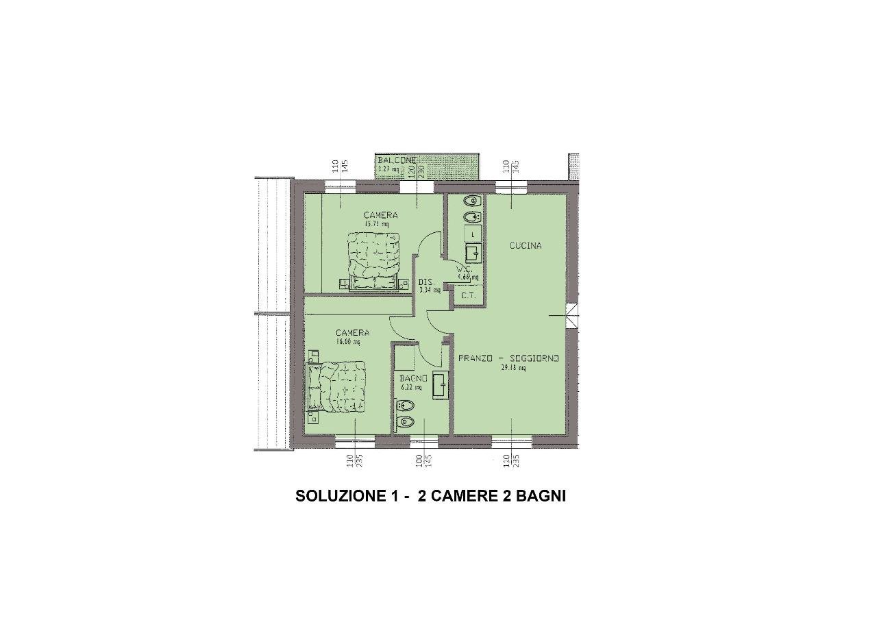 appartamento in vendita ad Albinea in zona Borzano