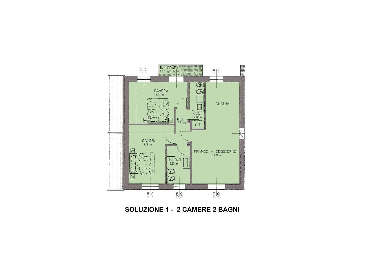 appartamento in vendita ad Albinea in zona Borzano