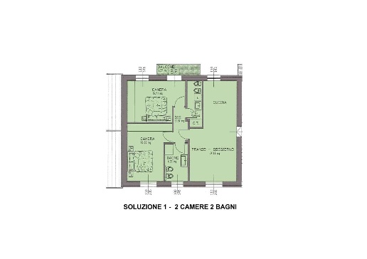 appartamento in vendita ad Albinea in zona Borzano