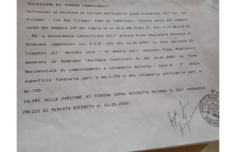 terreno edificabile in vendita a Bibbiano