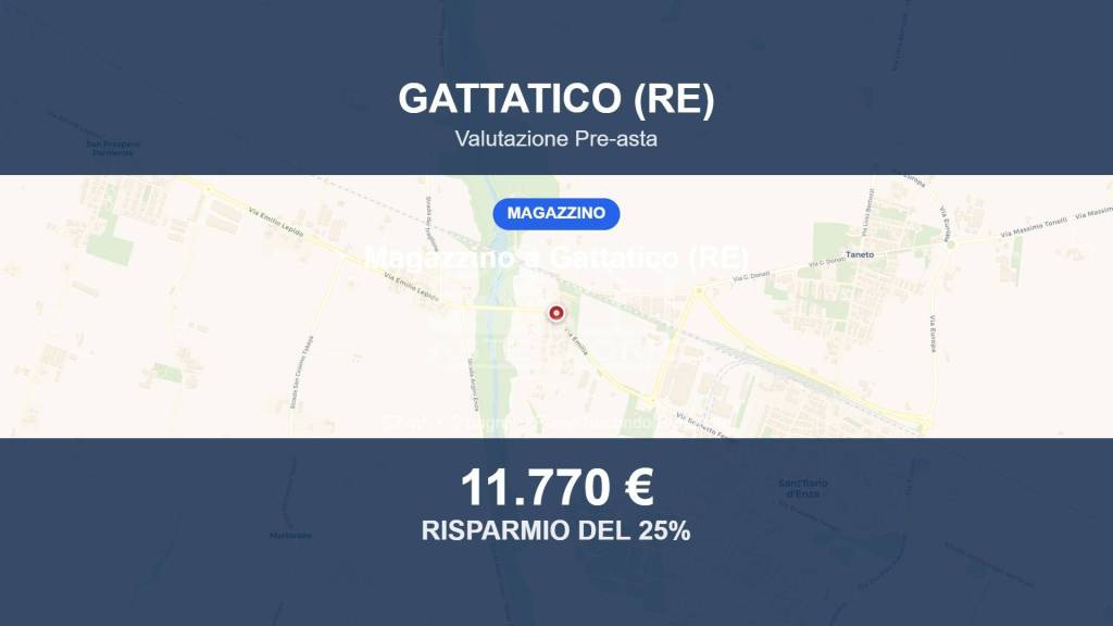 appartamento in vendita a Gattatico in zona Taneto