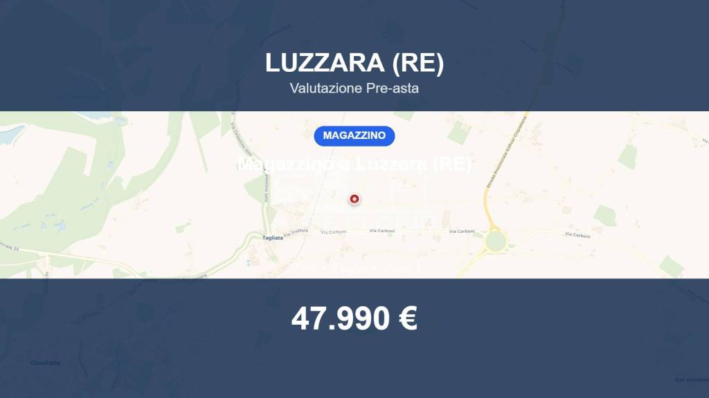 locale commerciale in vendita a Luzzara