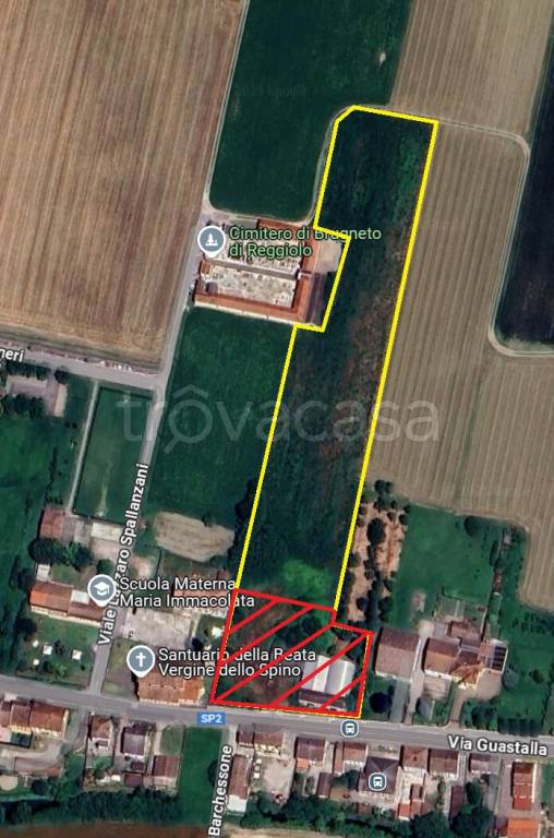 terreno agricolo in vendita a Reggiolo in zona Brugneto