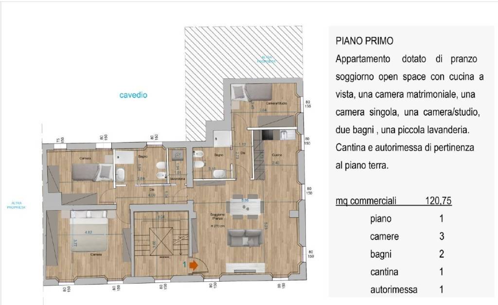 appartamento in vendita a Reggio nell'Emilia in zona Città Storica