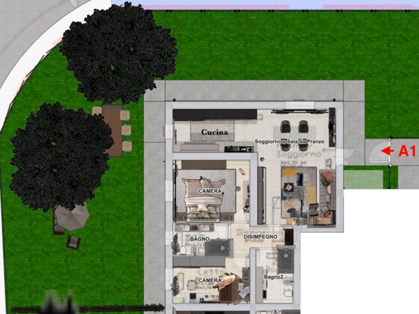 appartamento in vendita a Reggio nell'Emilia