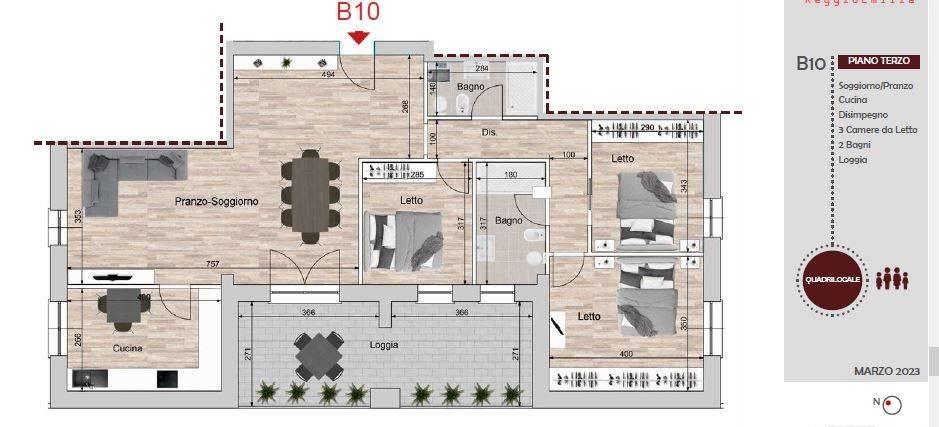 appartamento in vendita a Reggio nell'Emilia in zona Città Storica