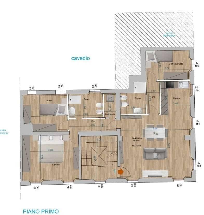appartamento in vendita a Reggio nell'Emilia in zona Città Storica