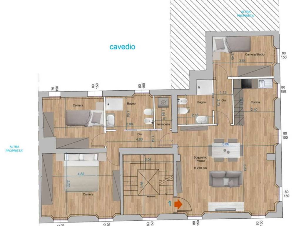 appartamento in vendita a Reggio nell'Emilia in zona Città Storica