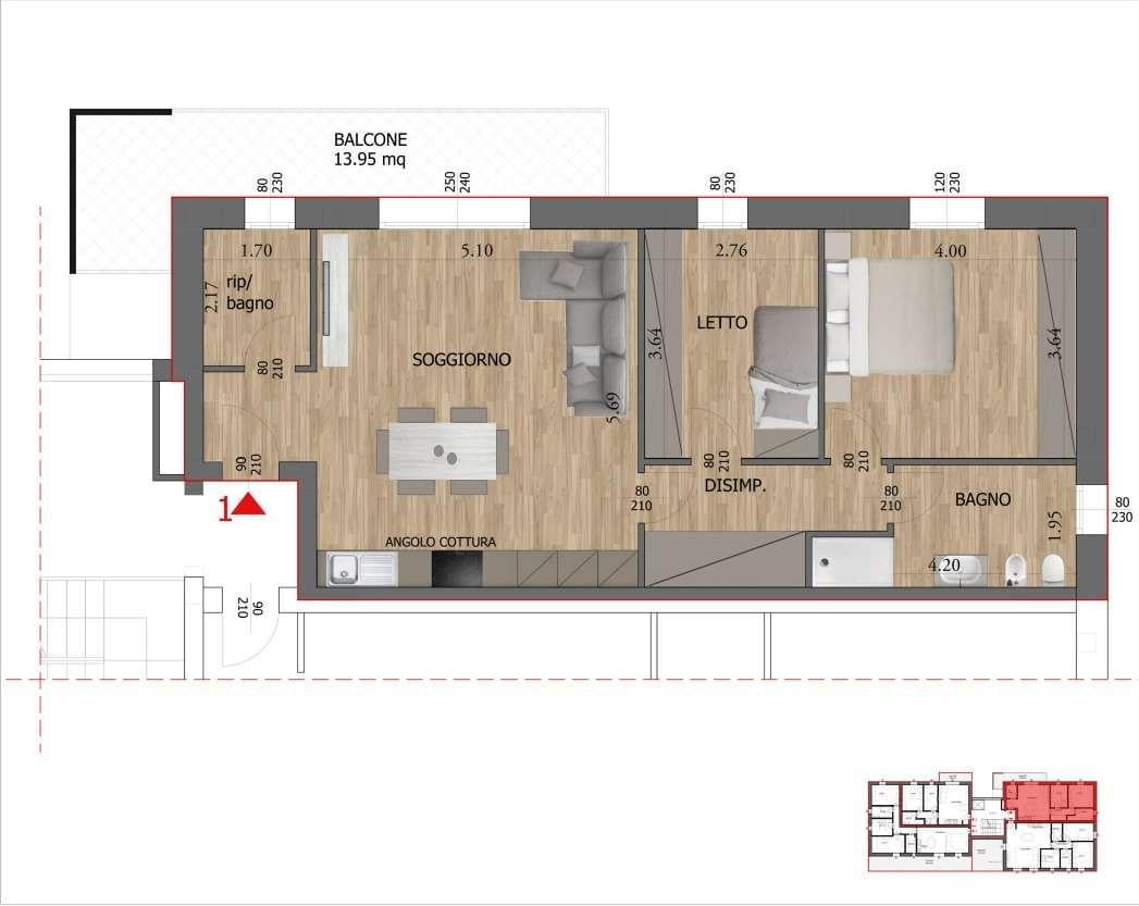 appartamento in vendita a Reggio nell'Emilia in zona Città Storica
