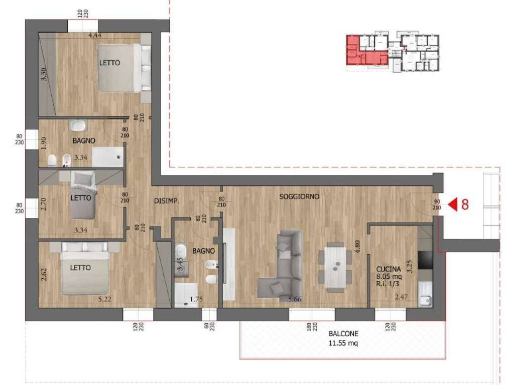 appartamento in vendita a Reggio nell'Emilia in zona Città Storica