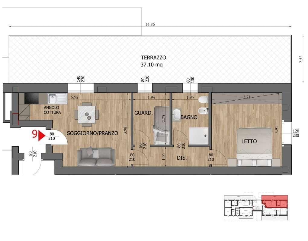 appartamento in vendita a Reggio nell'Emilia in zona Città Storica
