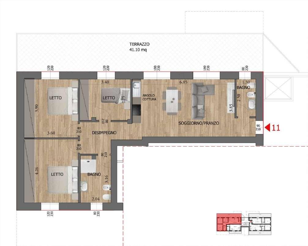 appartamento in vendita a Reggio nell'Emilia in zona Città Storica