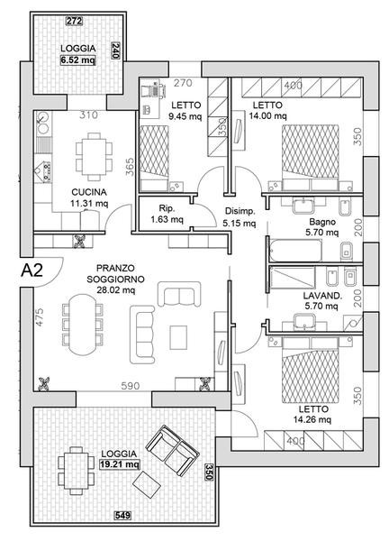 appartamento in vendita a Reggio nell'Emilia