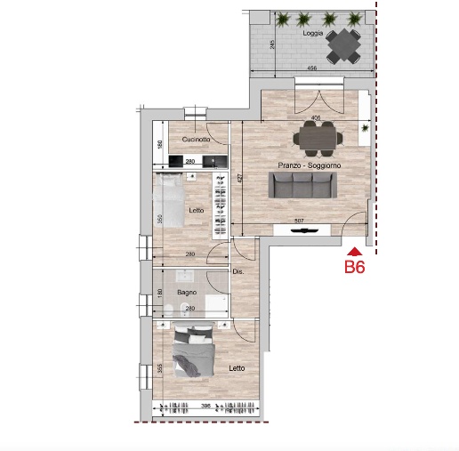 appartamento in vendita a Reggio nell'Emilia in zona Pieve Modolena
