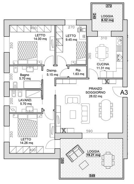 appartamento in vendita a Reggio nell'Emilia in zona Buco del Signore