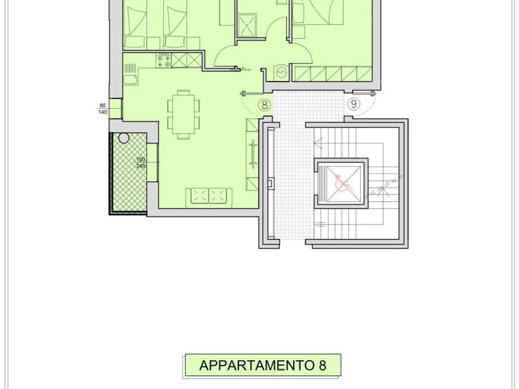 appartamento in vendita a Reggio nell'Emilia
