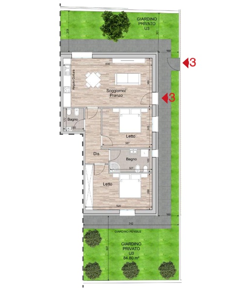 appartamento in vendita a Reggio nell'Emilia in zona Carrozzone