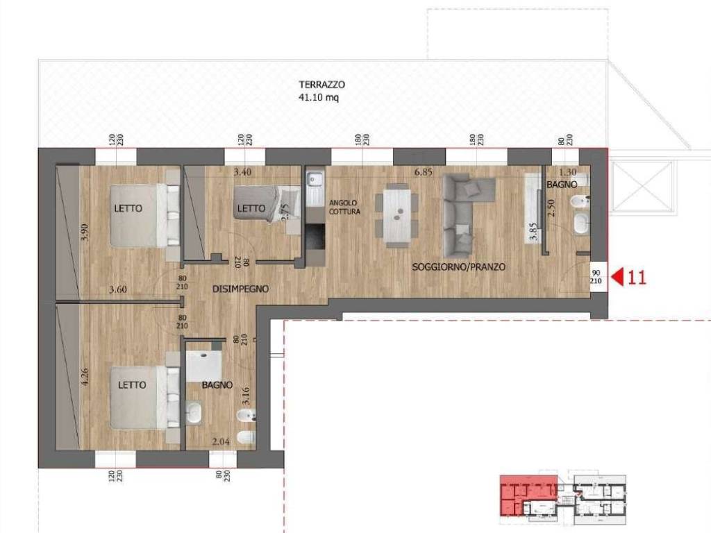 appartamento in vendita a Reggio nell'Emilia in zona Città Storica
