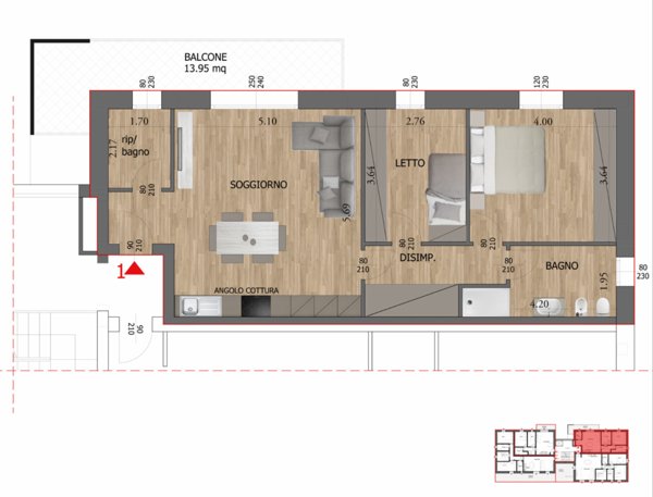 appartamento in vendita a Reggio nell'Emilia in zona Città Storica