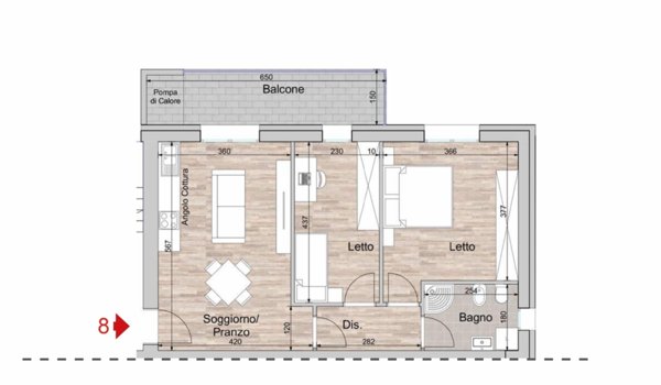 appartamento in vendita a Reggio nell'Emilia in zona Regina Pacis