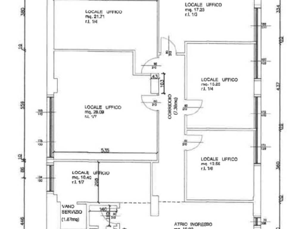 ufficio in vendita a Reggio nell'Emilia in zona Tribunale