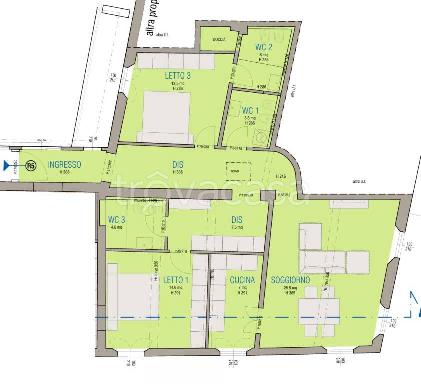 appartamento in vendita a Reggio nell'Emilia in zona Città Storica