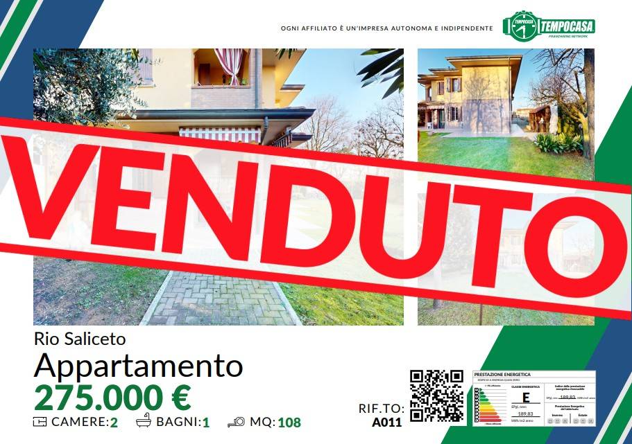 appartamento in vendita a Rio Saliceto
