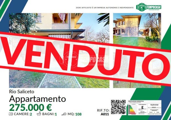 appartamento in vendita a Rio Saliceto