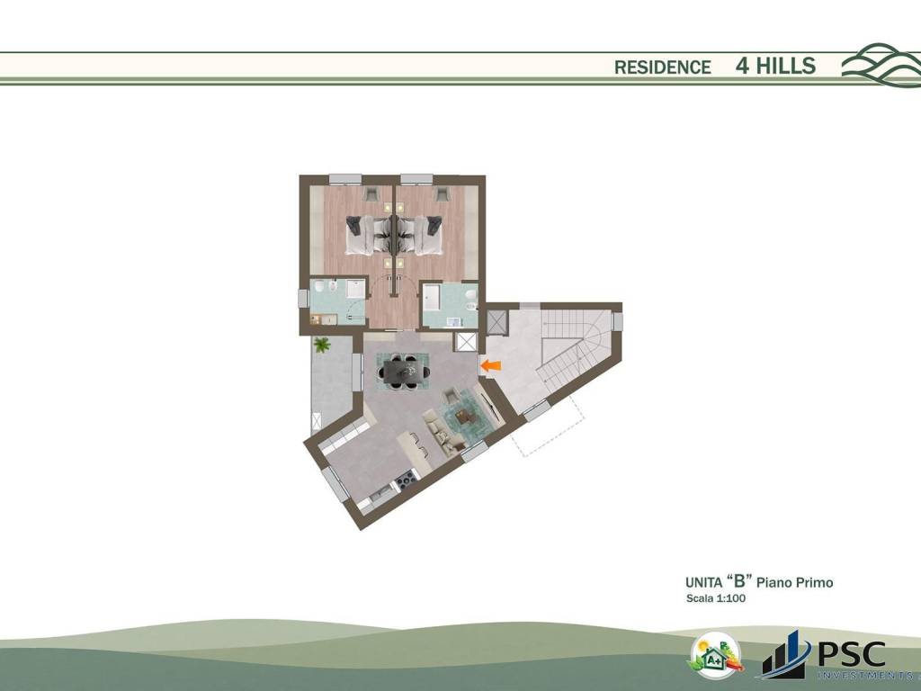 appartamento in vendita a Scandiano in zona Ventoso