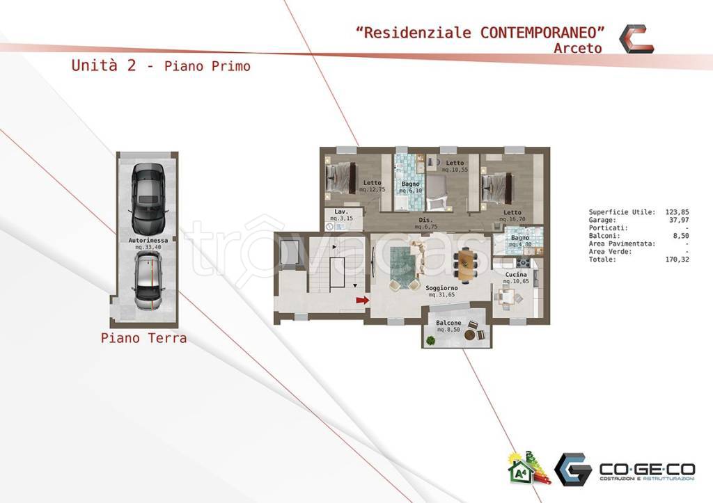 appartamento in vendita a Scandiano in zona Arceto