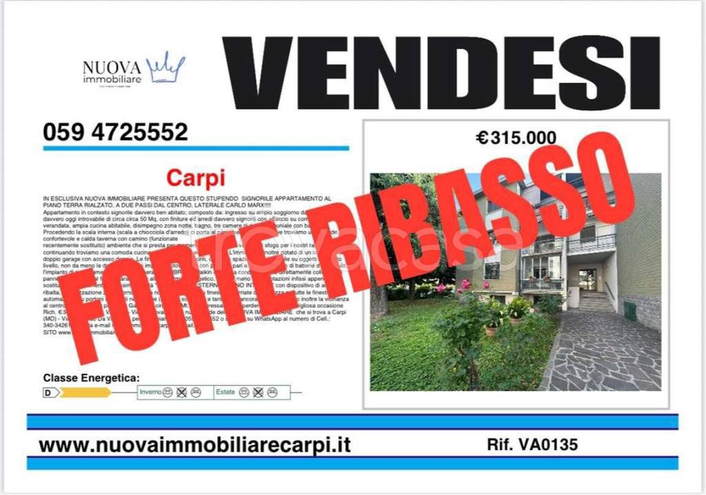 appartamento in vendita a Carpi in zona Quartirolo