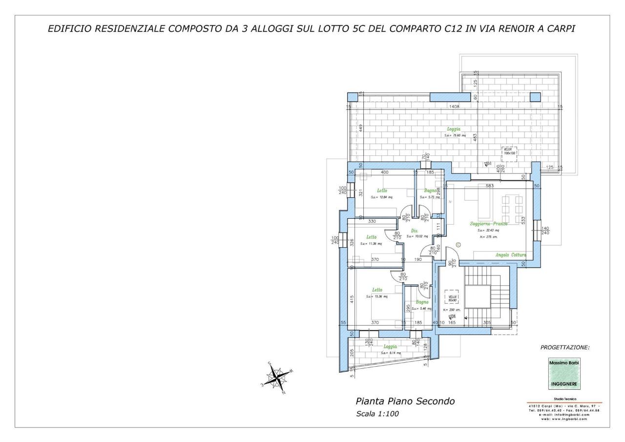 appartamento in vendita a Carpi in zona Quartirolo