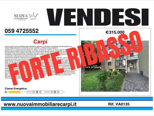 appartamento in vendita a Carpi in zona Quartirolo