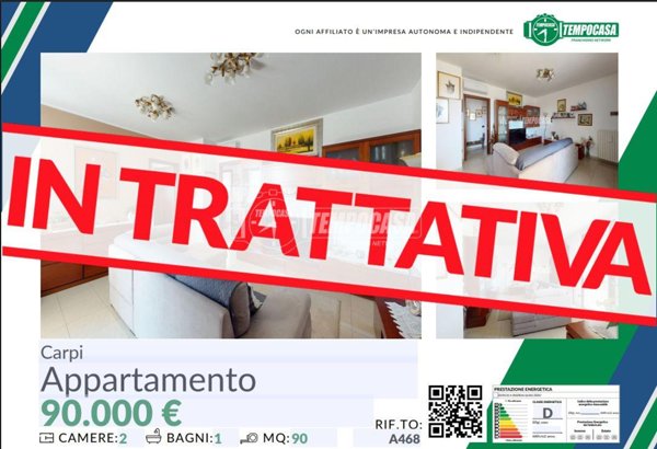 appartamento in vendita a Carpi in zona Fossoli