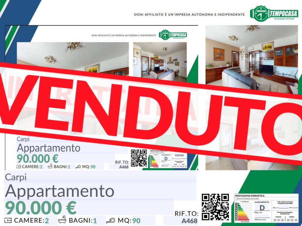 appartamento in vendita a Carpi in zona Fossoli