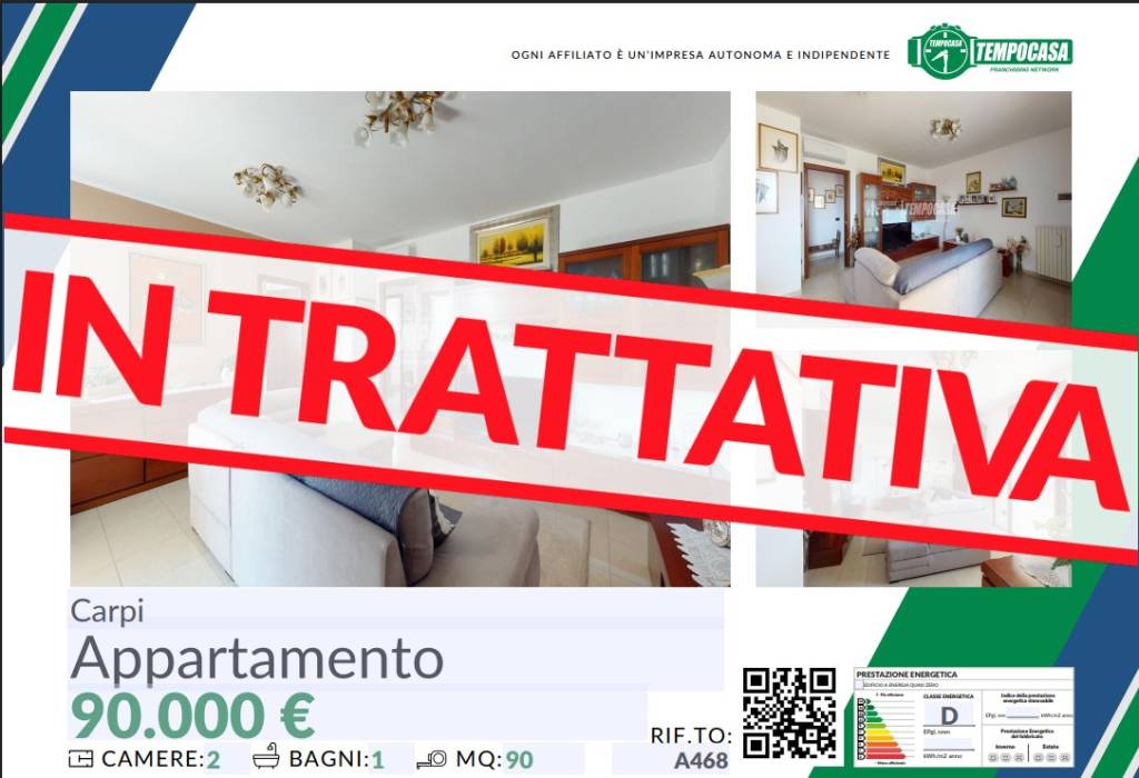 appartamento in vendita a Carpi in zona Fossoli