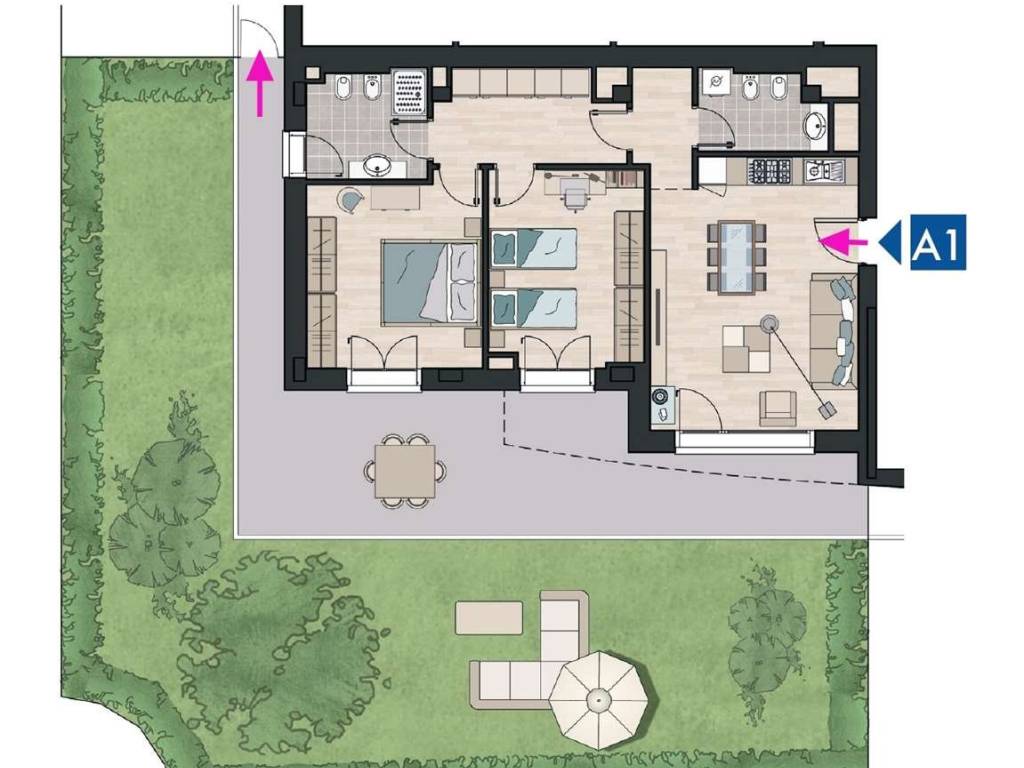 appartamento in vendita a Carpi in zona Quartirolo