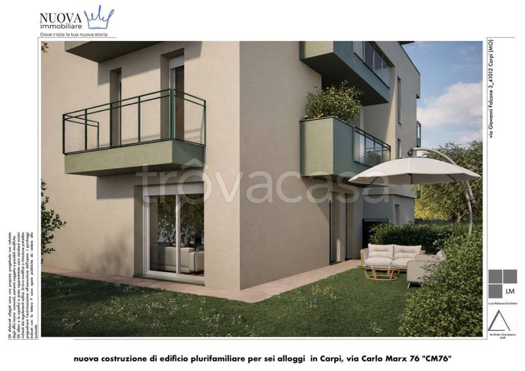 appartamento in vendita a Carpi in zona Quartirolo