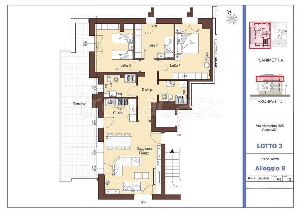 appartamento in vendita a Carpi