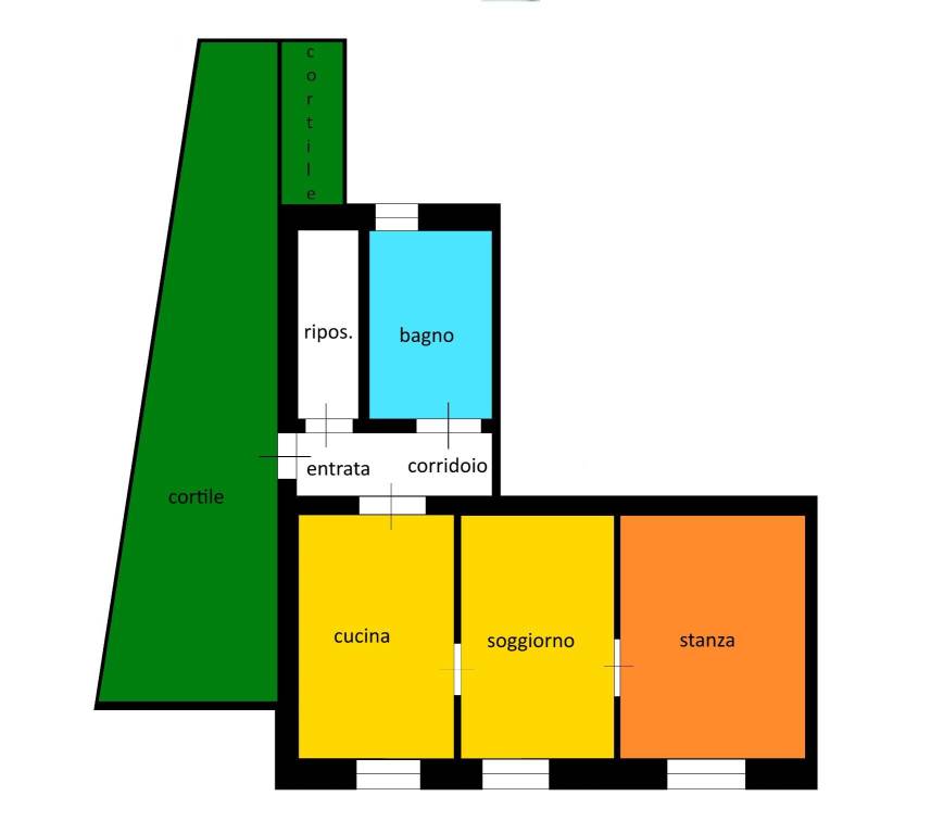 appartamento in vendita a Carpi in zona Cortile