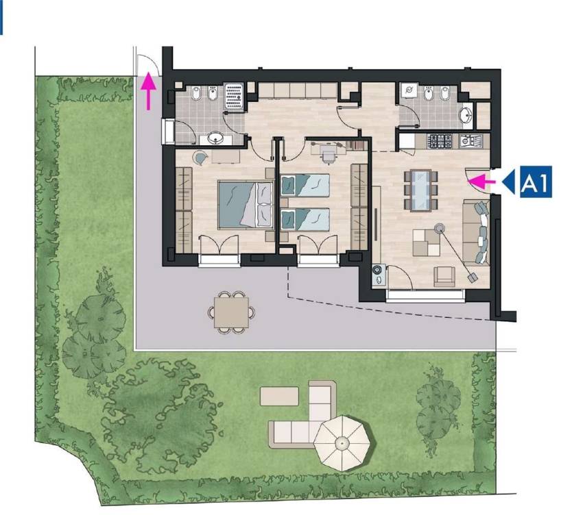 appartamento in vendita a Carpi in zona Quartirolo