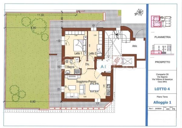 appartamento in vendita a Carpi in zona Quartirolo