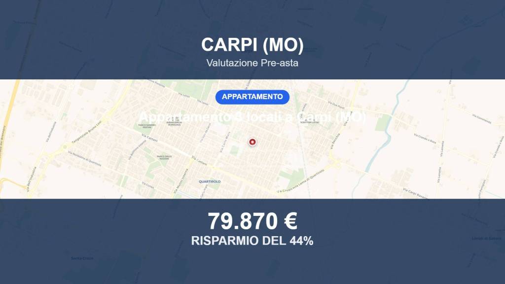 appartamento in vendita a Carpi in zona Quartirolo
